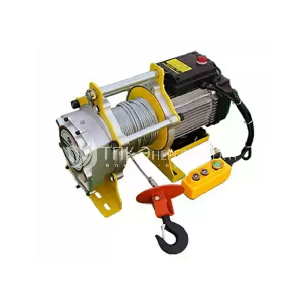 Лебедка TOR CD-300/600-A (KCD-300/600 kg, 380В) с канатом 60 м (алюминиевый корпус)